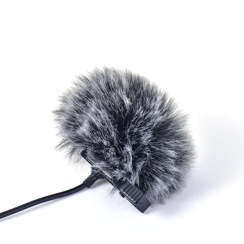 Ruittos 5 Packs Lavalier Microphone Wind Screen Furry Muffs Diameter 1cm Fits Most Lapel Clip Lav. Mini Lapel Microphone Dead Cat Windscreens (5 deadcats) - Image 2
